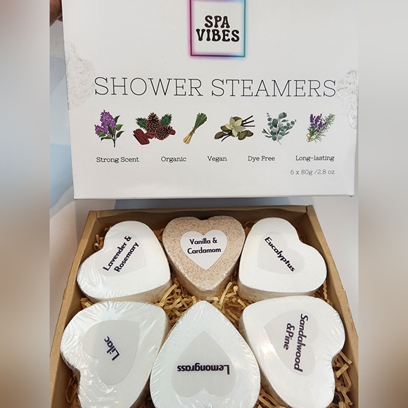 Spa Shower Steamer Organic Vegan Dye Free Long Lasting Scent Sealed Package - Picture 5 of 10